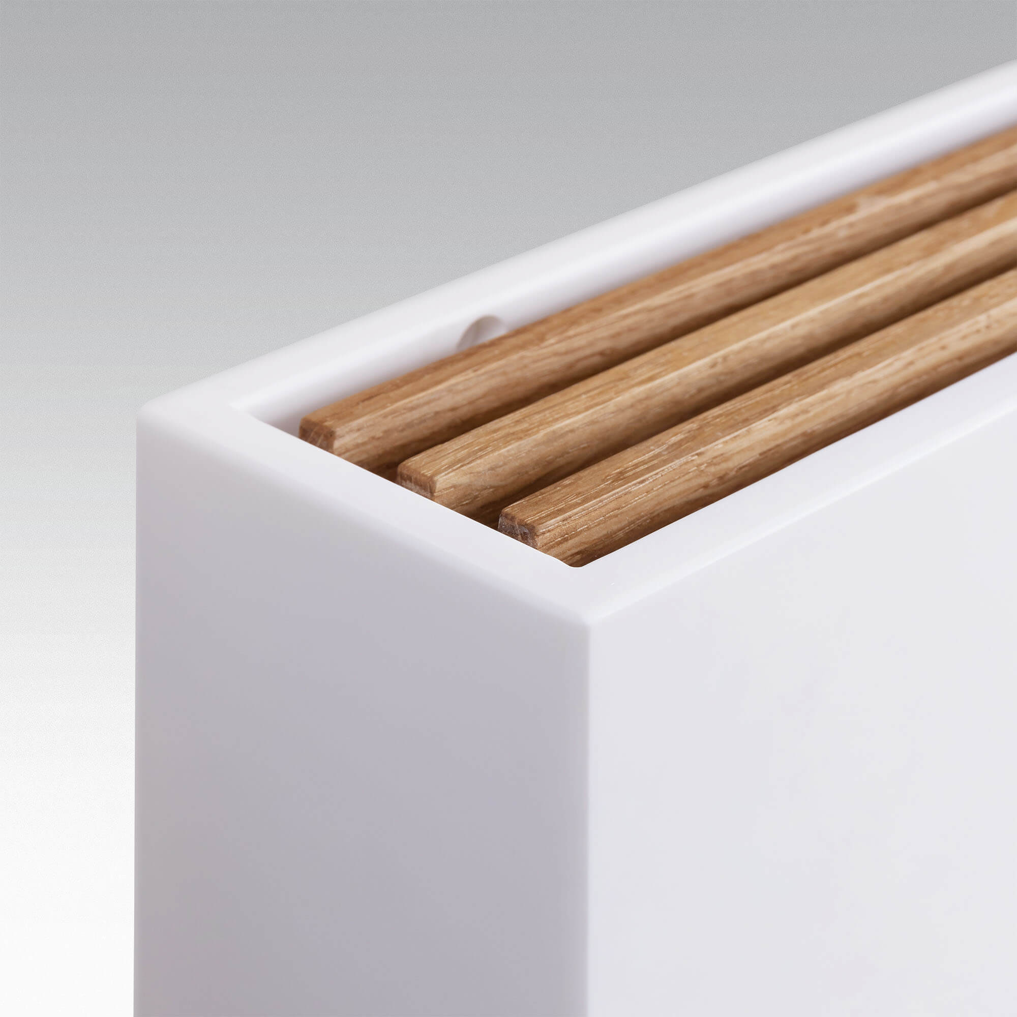 Wandkonvektor Noemi - Stein / Eichengitter – Bild 2